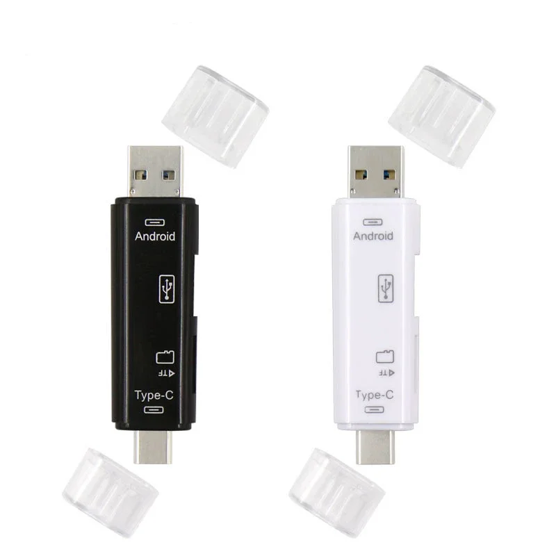 Lecteur de cartes mémoire USB3.0 TF 3 en 1, lecteur de cartes OTG de Type C, adaptateur Micro USB Flash, lecteur de cartes microsd