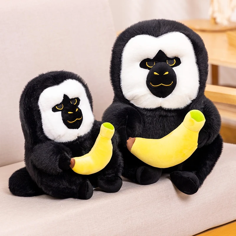 Funny Stupid White Face Monkey Plush Toy Cartoon Stuffed Animals Monkey Plushies Doll Anime Soft Kids Toys for Boys Girls Gifts