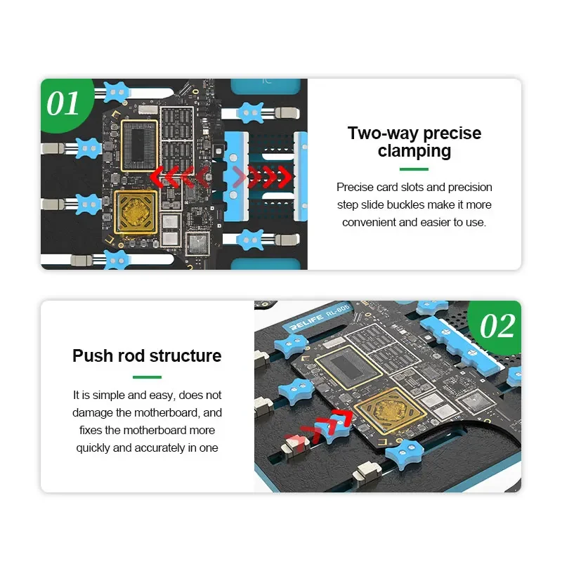RELIFE RL-605 Pro Universal Chip Slot Laptop Motherboard Repair Fixture Special for Laptop and Mobile Phone Motherboard Tools