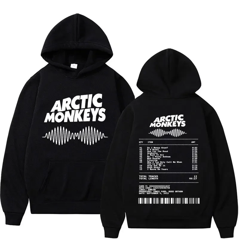 

Arctic Monkeys Music Album Print Hoodies Men Women Vintage Fashion Hip Hop Hoodie Casual Fleece Oversized Sweatshirt Streetwear