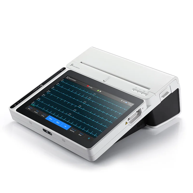 AI Analysis Electrocardiogram Smart ECG Monitor 12 lead Computer Multichannel ECG Machine