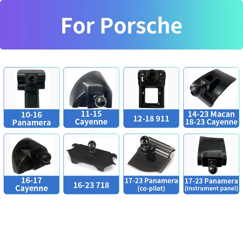 Car Special Mobile Phone Bracket Base For Porsche Paramera Cayenne Macan 911 718 Air Vent Mount Call Phone Holder Clip