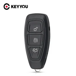 KEYYOU 1PCS NEW 3 Buttons Remote Car Key Shell For Ford Focus C-Max Mondeo Kuga Fiesta Galaxy S-Max B-Max Case Replace