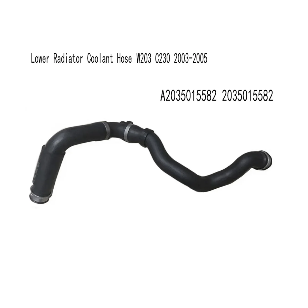 Car Lower Radiator Coolant Hose Water Tank Radiator Hose for W203 C230 2003-2005 A2035015582