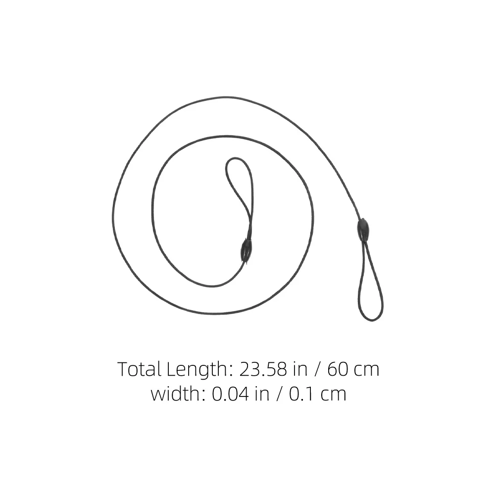 8 قطعة الحبل المرن لحامل شارة الهوية قابل للسحب الربيع الحبل حبل القلم لمس أداة ملحق حزام الرقبة #4