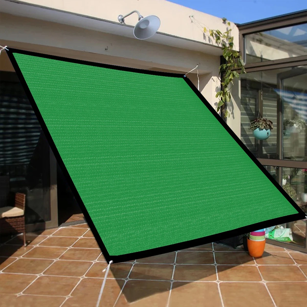 

Sun Shade Net Camping Sun Canopy UV Protection Outdoor Garden Terrace Sail Durable Non-woven Plastic 8m Rope