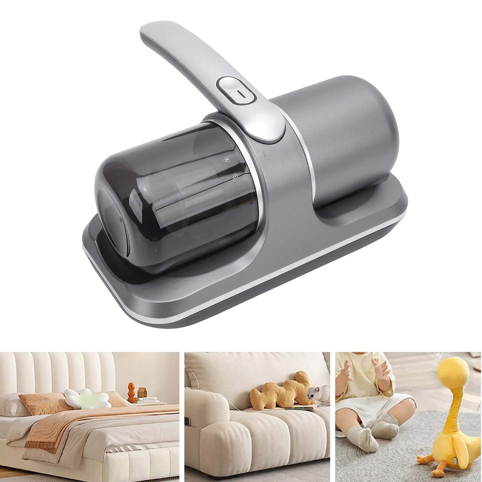 強力なベッド掃除機,カーペットの掃除機,深い掃除,マットレス,ソファ用の大きなゴミ箱,13000Pa, 250ml