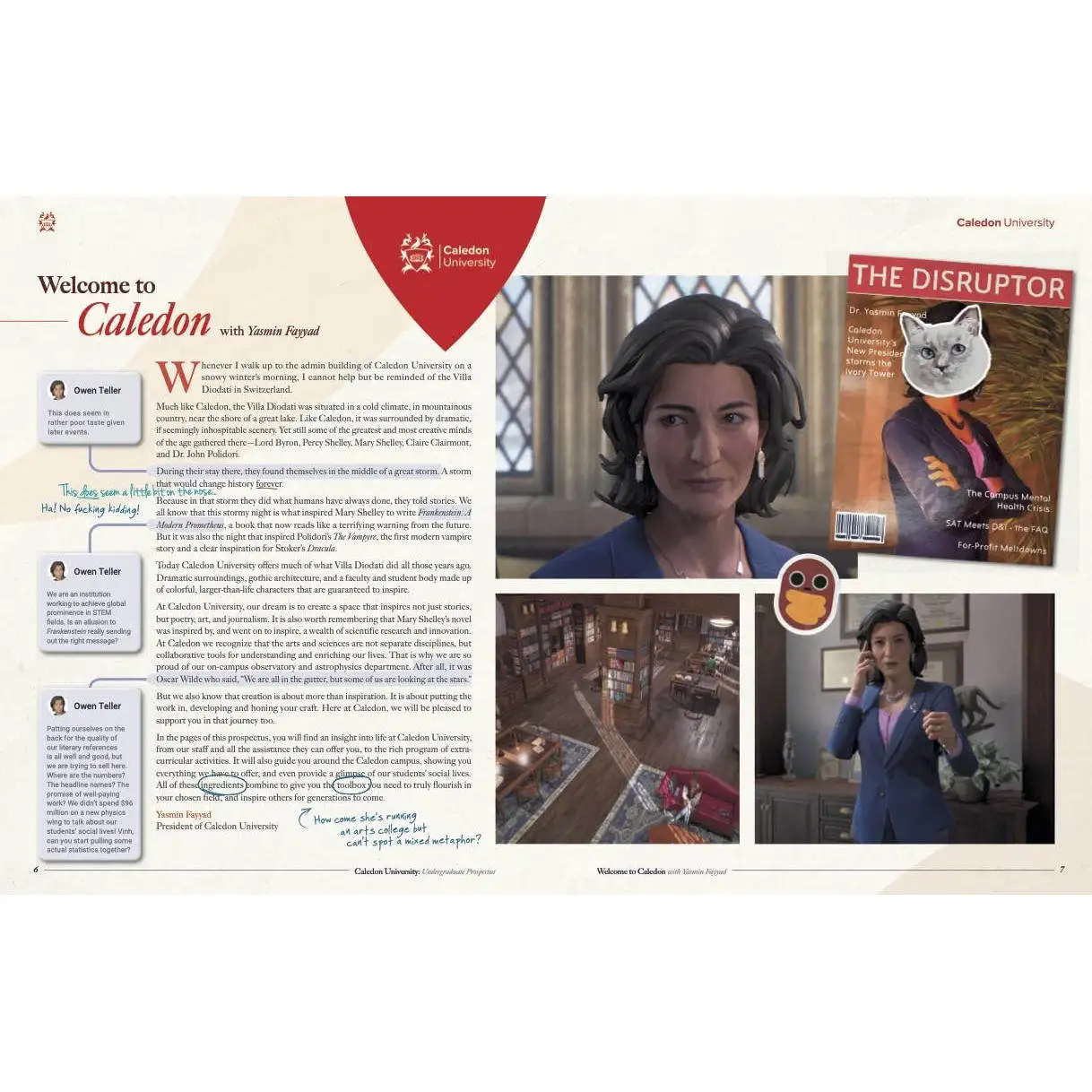 Life Is Strange: Welcome To Caledon University Official Art Book Double Exposure & Reunion Game Art Setting Collection