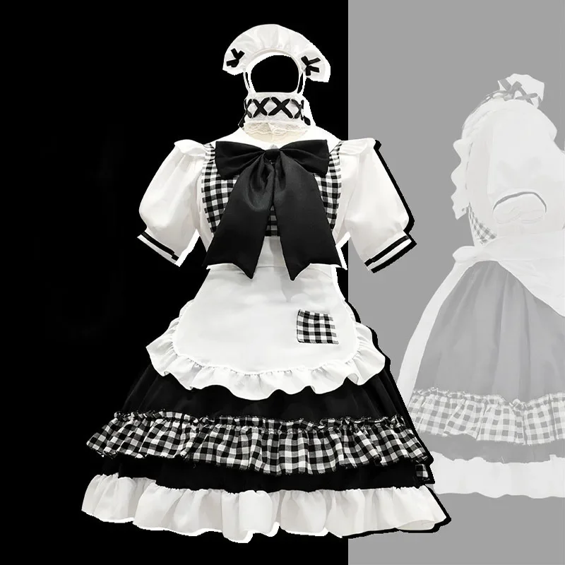 

FC6Japanese cute wind lolita maid outfit sexy cosplay ladies maid uniform dress halloween party suit new@FC8！