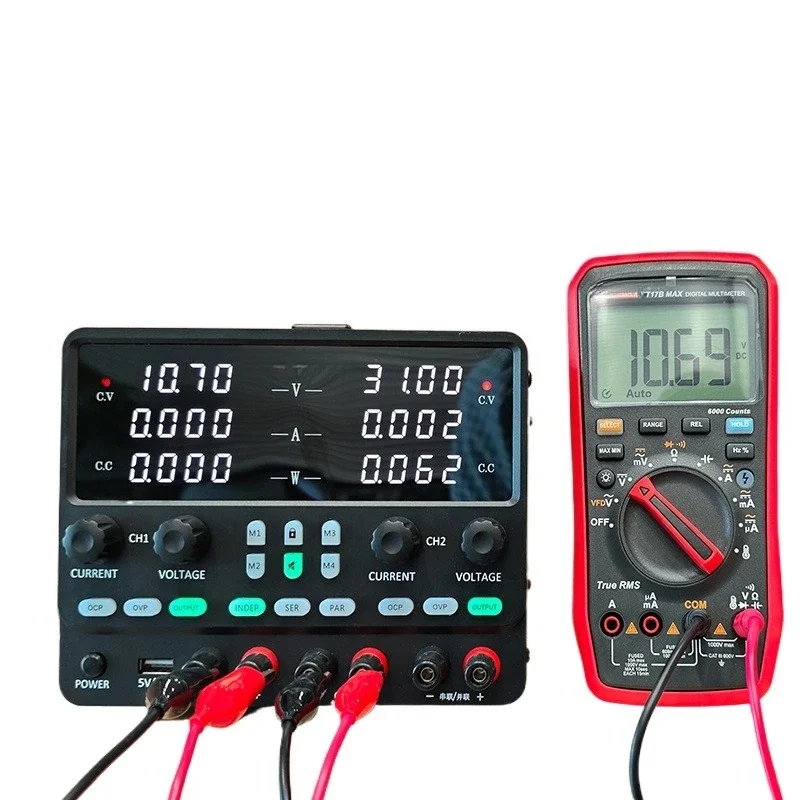 Adjustable DC regulated power supply 30V60V10A multi-function dual-channel encoder storage independent output