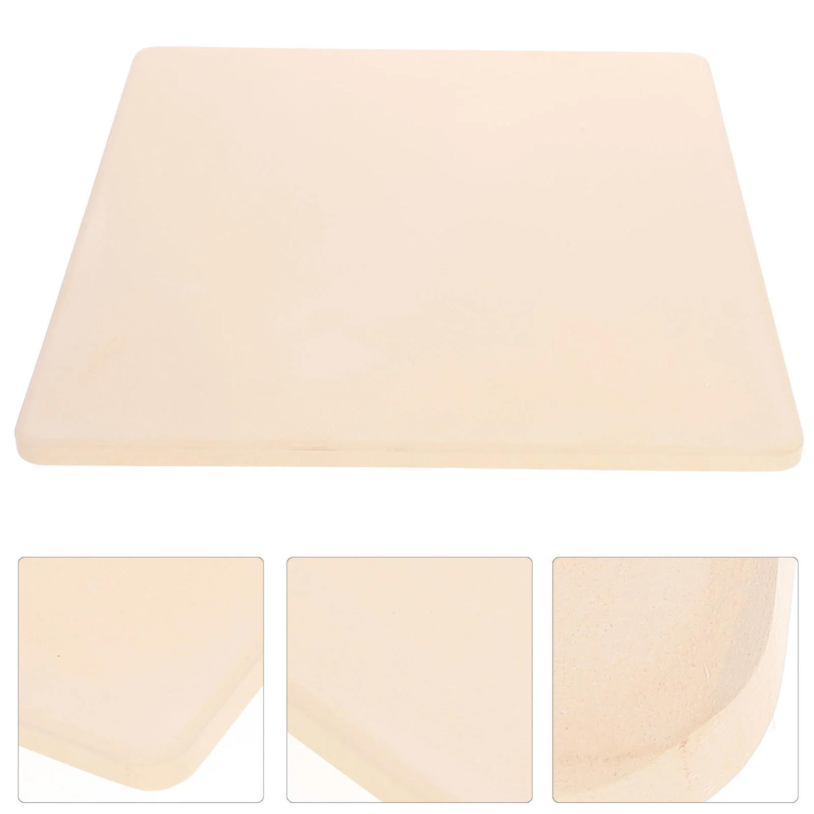 Pan Gift Baking Tool 28x26cm Cordierite Square Pizza for Grill Kitchen Oven Stone