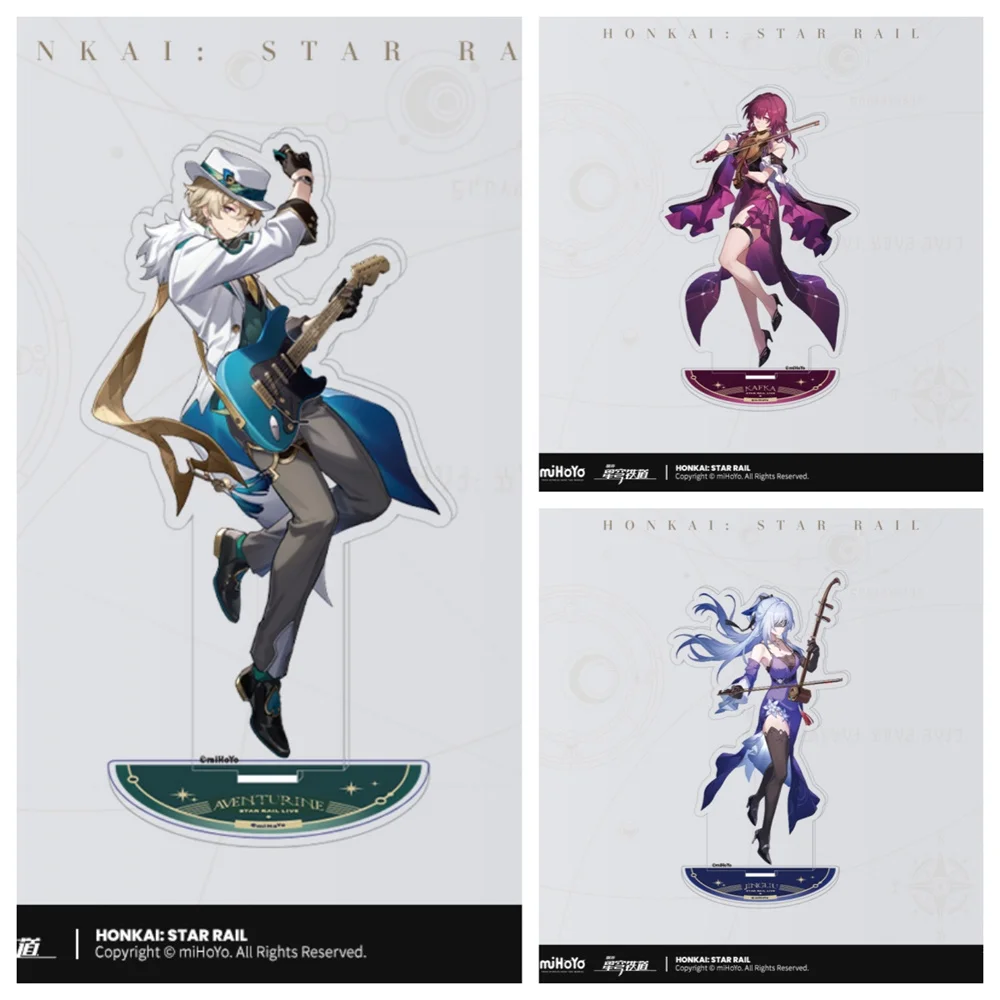 

15cm game Star Rail Acrylic Stand Arlecchino Gorgeous evening dress Acrylic Stand Model Plate Desk Standing Christmas Gift