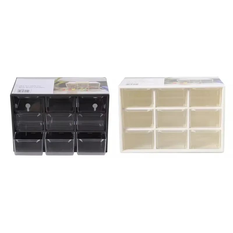 Jewelry Storage Box Mini Debris Cabinets Lattice Portable Amall Drawer Sorting Grid Desktop Office Supplies Color Randomly 1pcs