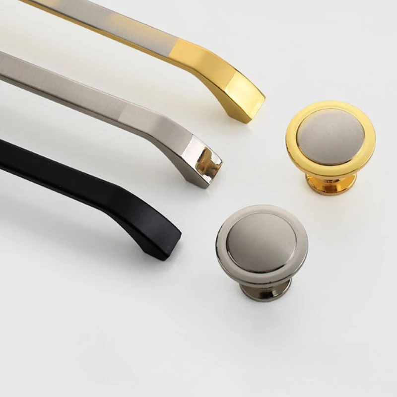 Moderne Minimalistische Möbelgriffe Schubladengriff Gold Schrank Kommode Badezimmer Amerikanische Schrankgriffe – Detail 2
