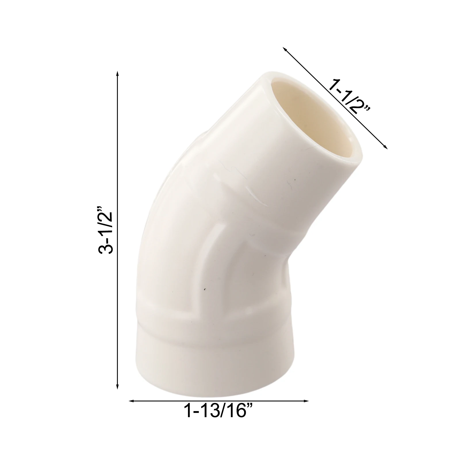 White Pool Cleaner Elbow for Easy Installation Pool Cleaner Parts 4 Pieces Set Easy Installation Efficient Water Flow