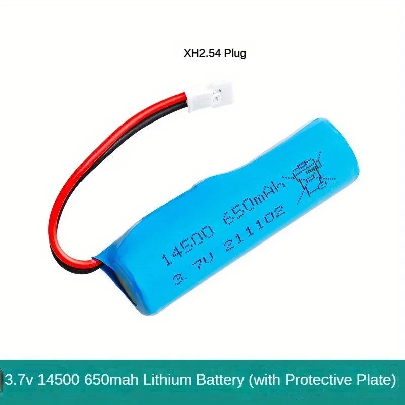 3.7V 650mAh 10pc Lithium Battery 14500 With Protective Plate 10C High Speed Q9 Remote Control Boat Q10 Motorcycle Battery