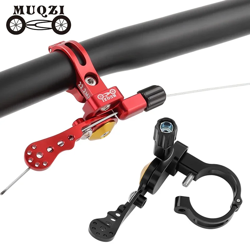MUQZI Fahrrad-Sattelstützen-Fernbedienungs-Kit MTB Sattelstützen-Hebel für 22,2mm 24mm Lenker
