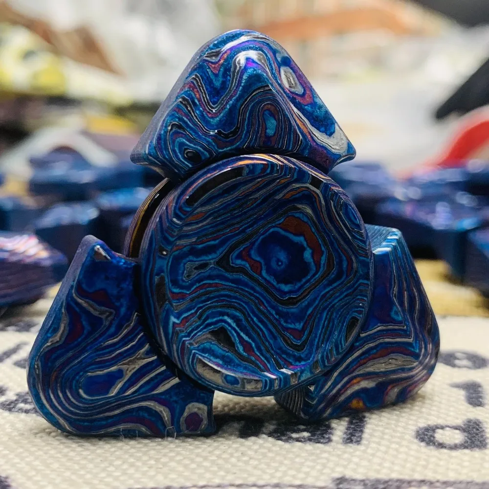 NJT EDC Vida Fidget Spinner Metal Original Designs Anxiety Relief Gadgets Fidget Toys For Adults Three-Bladed Fidget Spinner