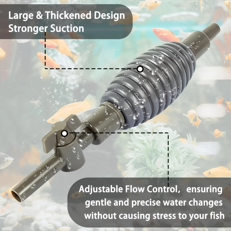 Langlebiges Aquarium-Saugpumpen-Set für Einfache Wasserwechsel & Sandreinigung Effizientes Aquariumpflege-Werkzeug mit Flexiblem Schlauch – Detail 8