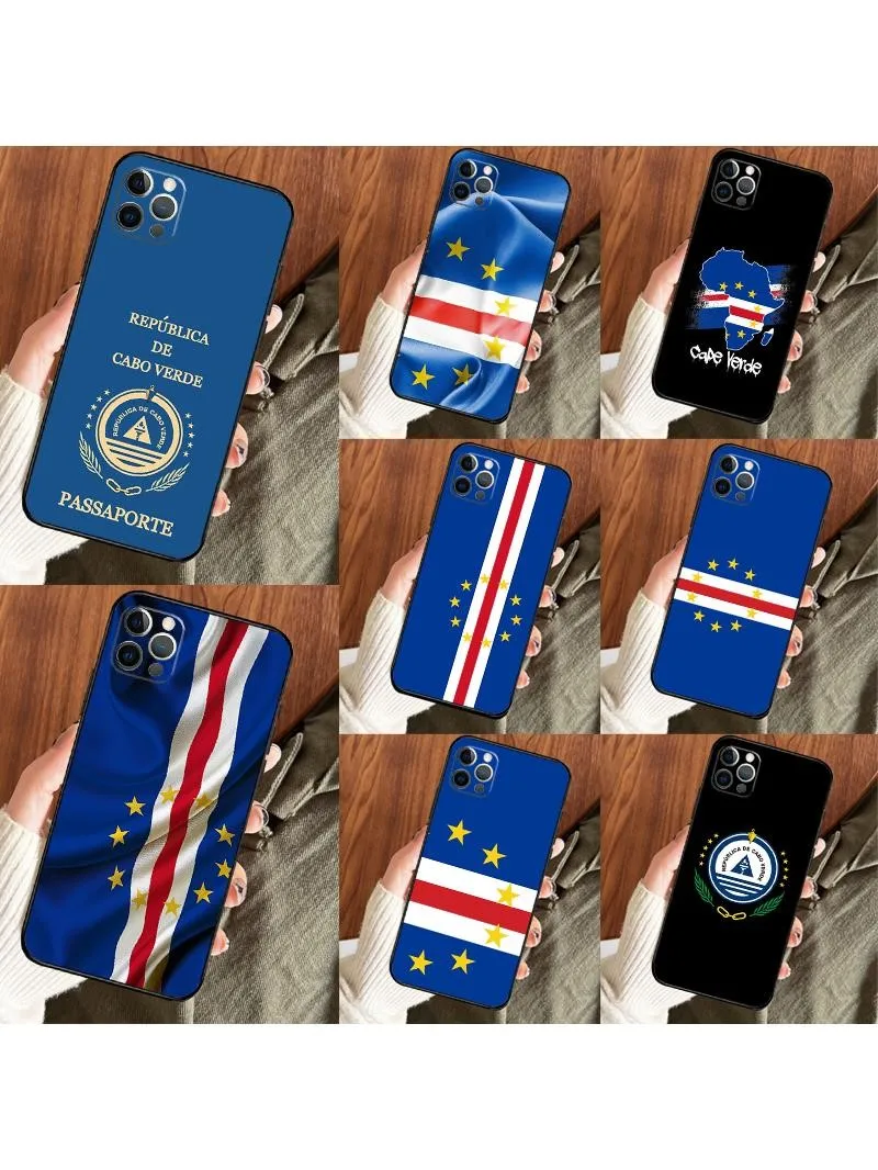 Capa com bandeira verde do cabo para iPhone 14 13 12 11 15 16 Pro Max Mini Plus X XR XS Max Capa