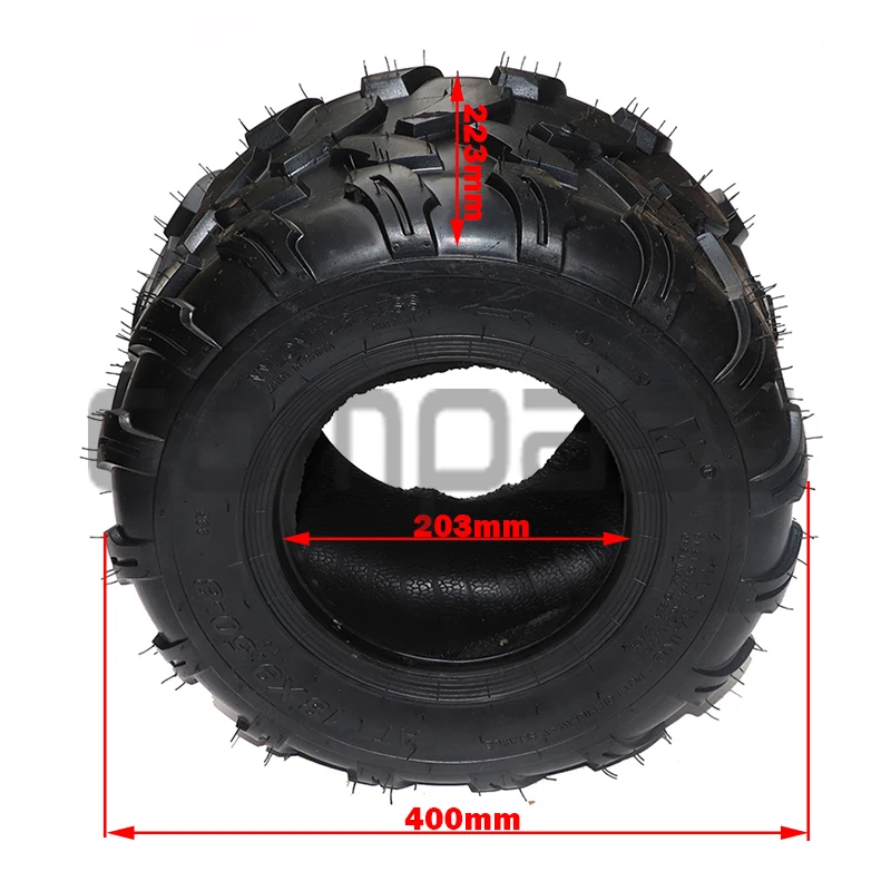 The Front 19x7-8 Rear 18X9.50-8 Tires Are Suitable For Go-Karts ATVs Road Tires and Wear-Resistant Thickened Anti-Skid Tires.