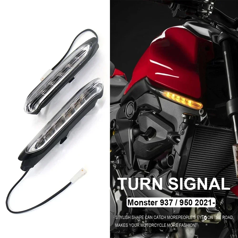 For DUCATI Monster 937 Motorcycle Turn Signal LED Lights Indicators Signal light Blinker For Ducati MONSTER 950 2021 2022 2023