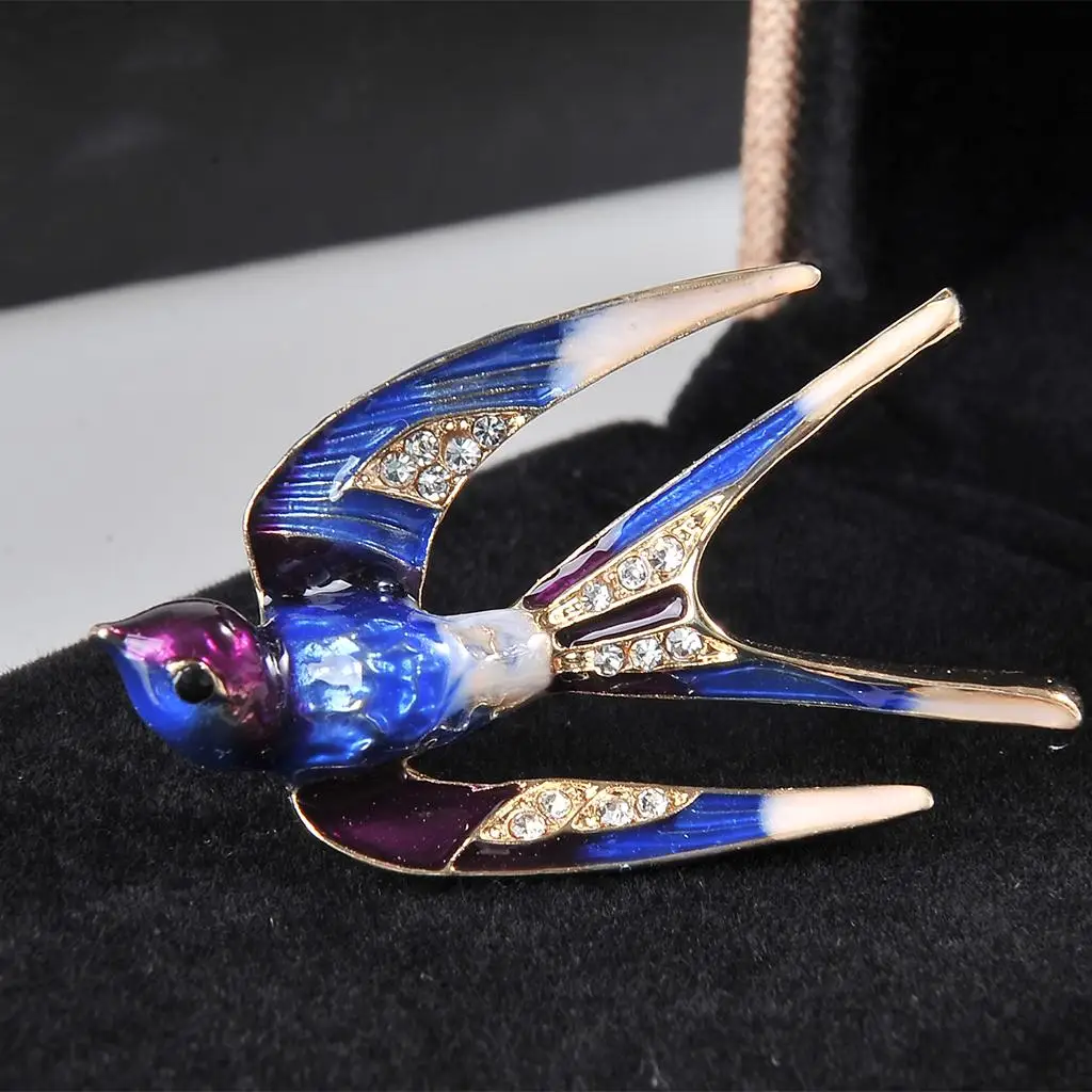 Animal Swallow Brooch Enamel Swallow Pin for Clothing Decoration Brooch Jewelry Women Accessories