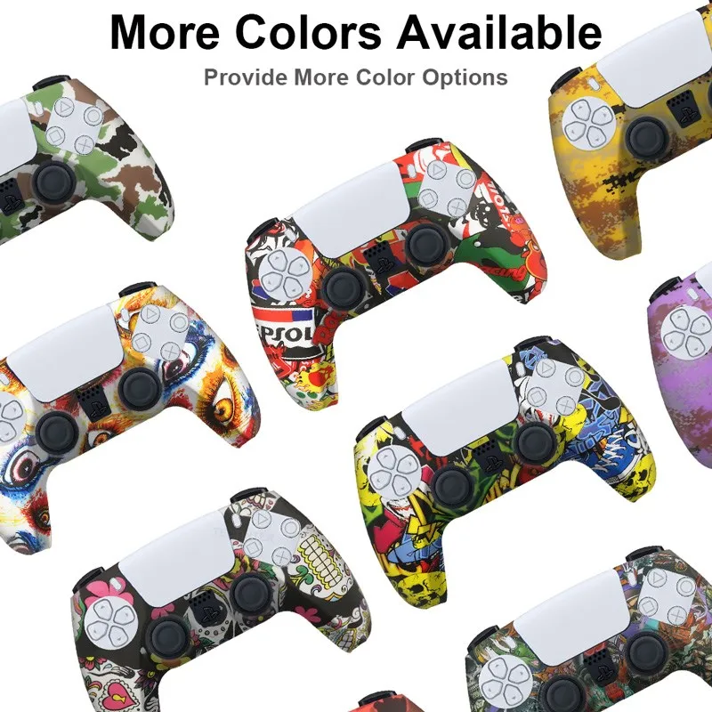لسوني بلاي ستيشن 5 لينة سيليكون جل المطاط غطاء ل PS5 تحكم حماية الحال بالنسبة PS5 ملحق الإبهام قبضة غطاء