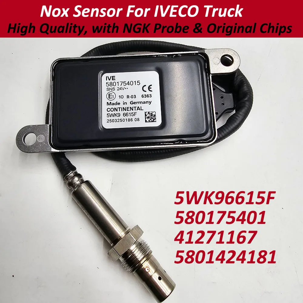 

5WK96615F 5801754015 High Quality Oxygen Sensor for NGK Probe For IVECO Truck 24V 41271167 5801424181