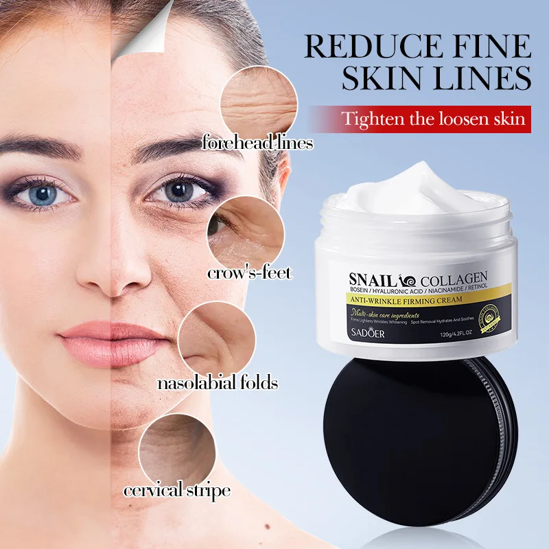 Snail Collagen Face Cream Faical Moisturizing Brightening Firming Hydrating Facial Creams Beauty Face Skin Care Products