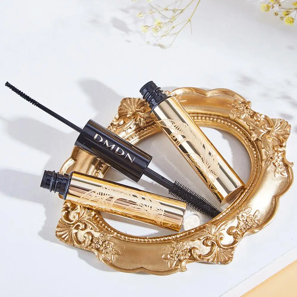 Schwarze doppelköpfige Wimperntusche, wasserfest, langlebig, Curling-Make-up, verlängert ultrafein, keine Wimpern, trockener Pinsel, schnell verschmiert E9A9