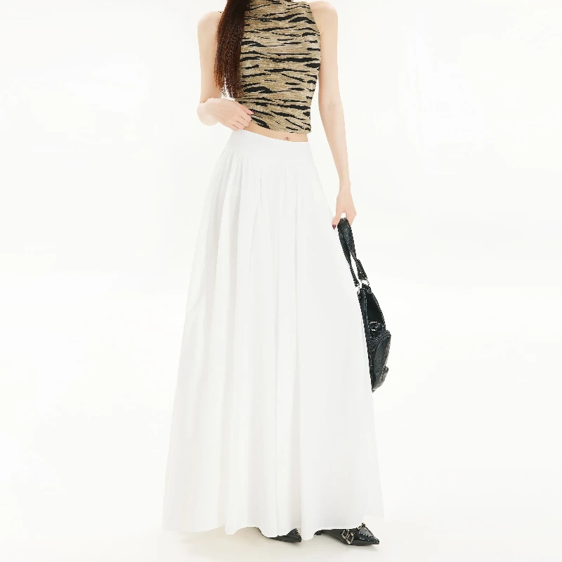 Elegance and Romance in Spring/Summer Encounter - Long Skirt for Sweet First Love and Gentle Atmosphere