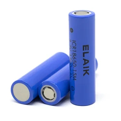 1 PCS ELAIK ICR18650 3.7V4.2V 15M 1500MAH capacity lithium battery Small fan shift battery source small light battery