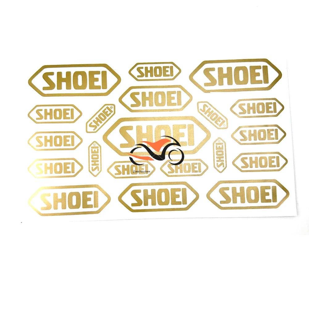 Motorcycle Electric vehicle racing helmet sticker FOR SHOEI waterproof decorative film universal logo sticker