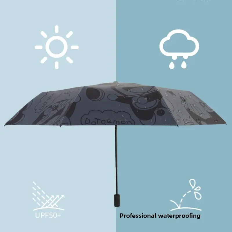 

Doraemon Automatic Folding Sun Umbrella Folding Portable Umbrella Rainproof Sunshade UV Protection UPF50+ Dual-purpose