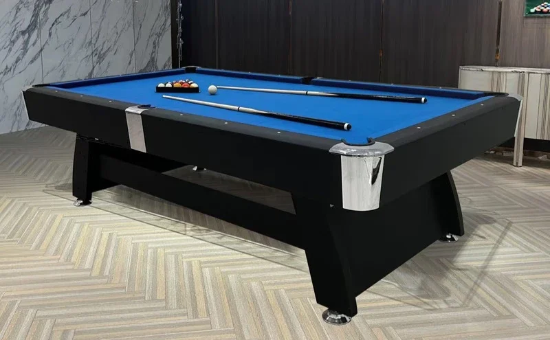 Pool table Household standard American black eight indoor pool table Adult