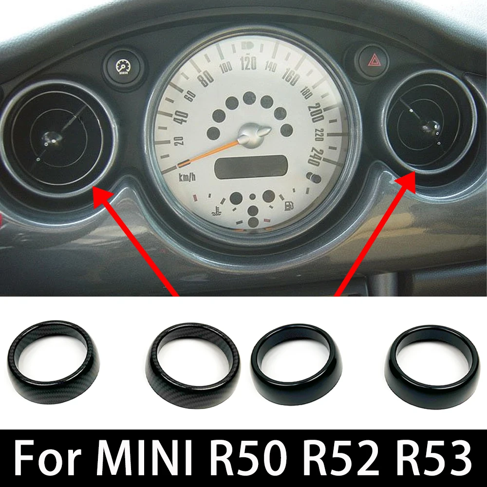 For Mini Cooper R50 R52 R53 2006 2005 2004 2003 2002 Air Conditioner Vent Outlet Cover Ring Interior Accessories Cover Trim 2PCS