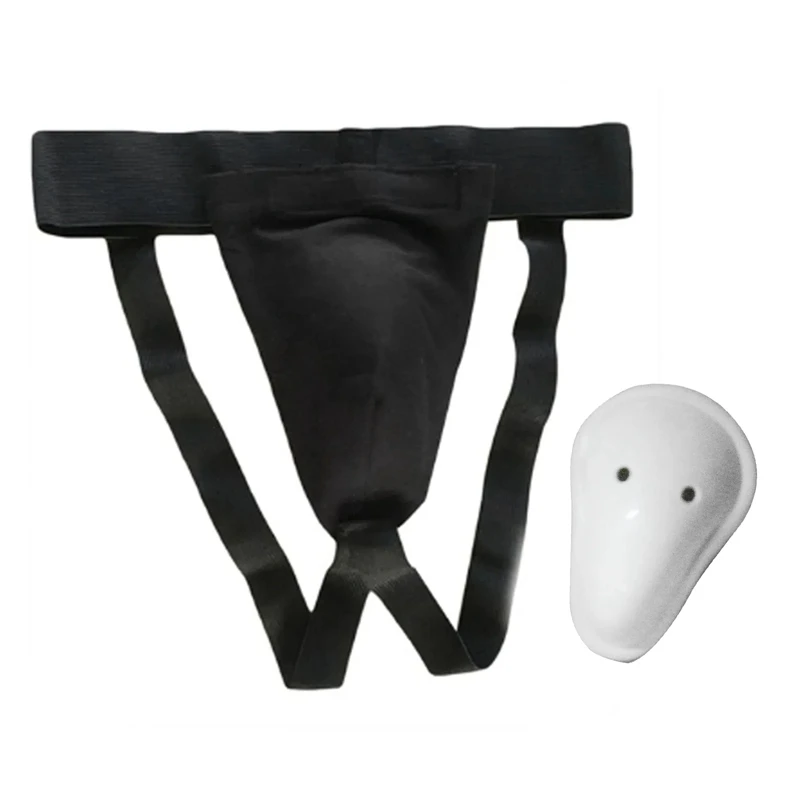 Men Professional Groin Guard Safety Cup Punching Kick Boxing Protection Guard Portable Jockstrap Support Male Training Protector