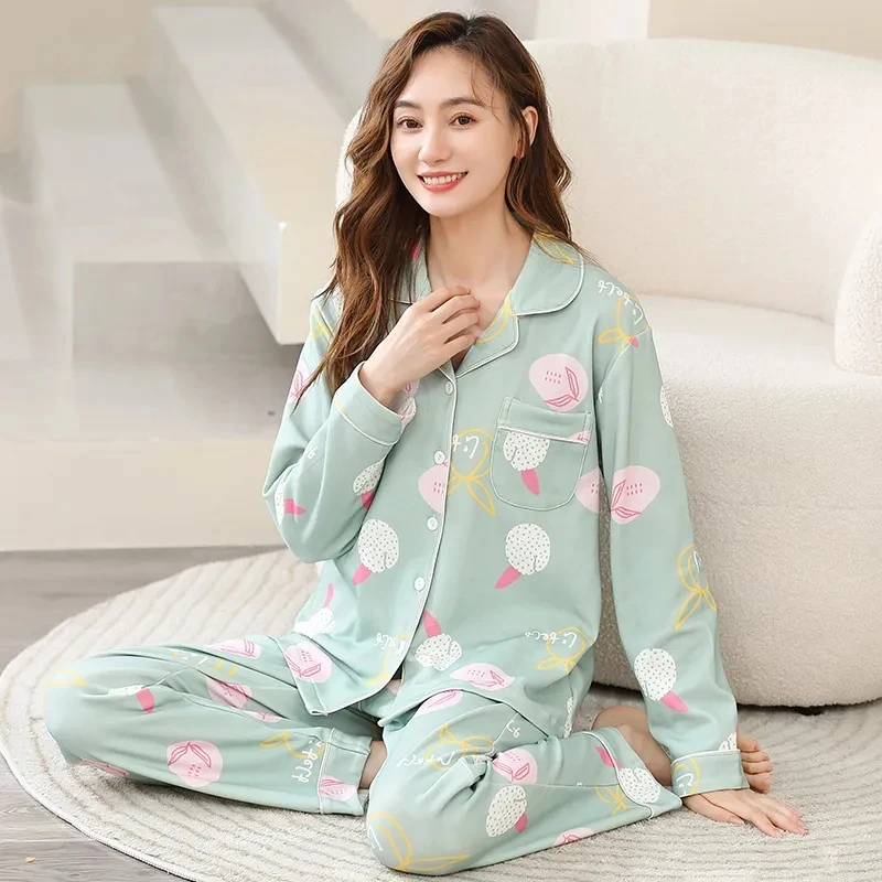 Satin Pyjamas Ladies Womens PJs Silk Long Sleeve Soft Nightwear Sleepwear Set Pants Sleepwear Top Women Long Sleeve Soft Button