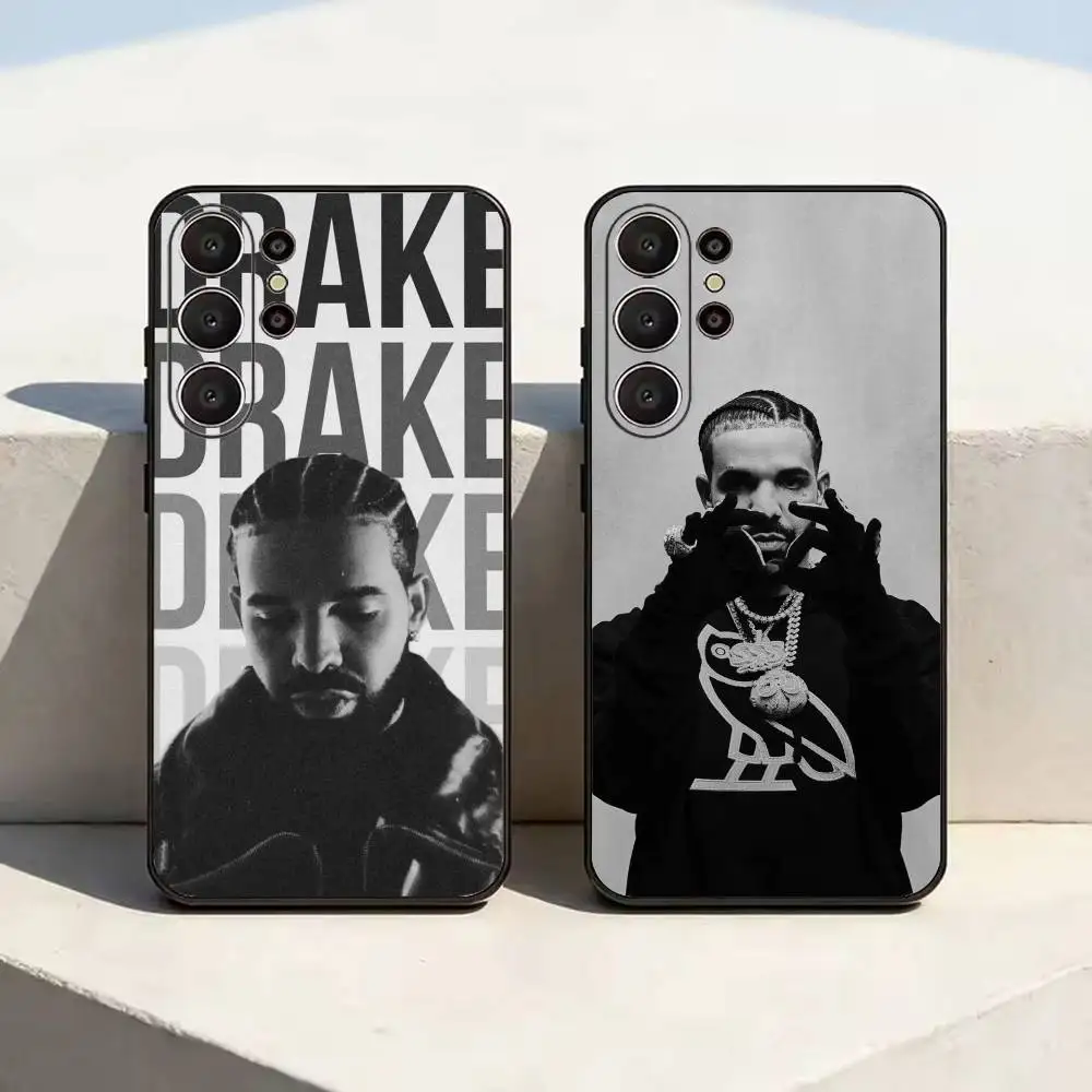 Canadian Rapper Drake Soft Silicone Case for Samsung S26, S24, S21, S22, S23, S30, Ultra,  Plus, FE, Lite-Black