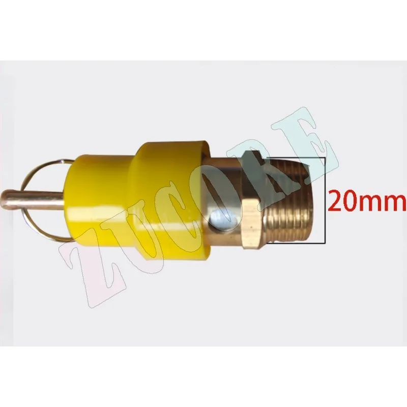 Air compressor safety valve small red cap pull ring automatic exhaust pressure relief pressure limiting valve