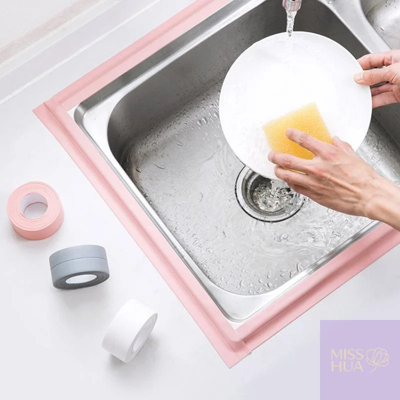 1 لفة من ملصق حوض المطبخ المضاد للعفن والماء المقاوم للرطوبة للمطبخ والحمام