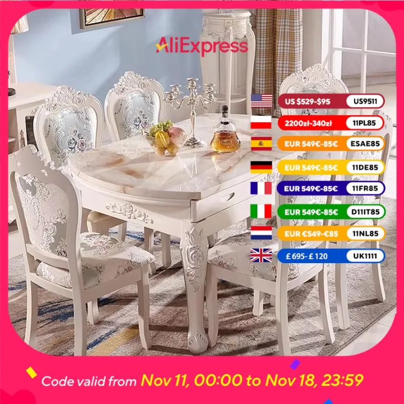 

Extendables Restaurant Dining Tables Nordic Design Modern Luxury Dining Tables Living Room Salon Stoly Do Jadalni Furniture Home