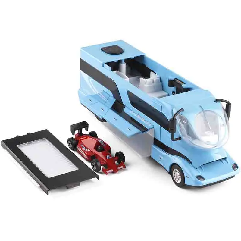 Wohnmobil-Freizeitfahrzeug-Modellspielzeug aus Metall, Camper-Van, Reisemobil, Touring-Auto, Luxus-Modell mit Ton und Licht, Geschenk für Kinder – Detail 6