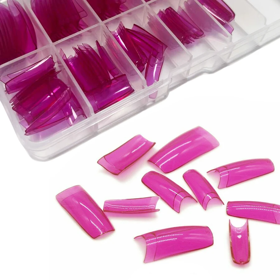 100 Stück kurze französische Nagelspitzen, halb gut abdeckende falsche Spitzen zum Aufdrücken der Nägel für die Maniküre-Dekoration – Detail 8