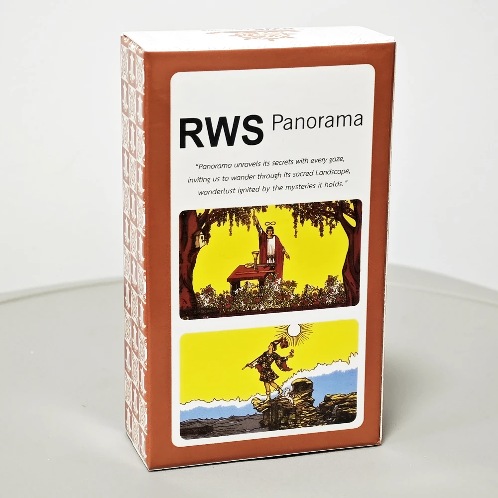 

10.3*6cm RWS Panorama Tarot 78 Pcs Cards When Wide Angle Lens Show You New Perspective of RWS Portable Size