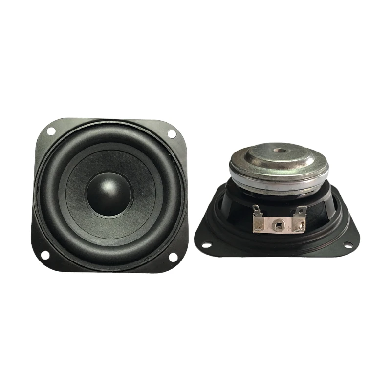 3.5 Inch Neodymium Full Range Speaker 88MM square 4Ohm/8Ohm Horn Professional audio equipment Speaker(1pcs speaker)