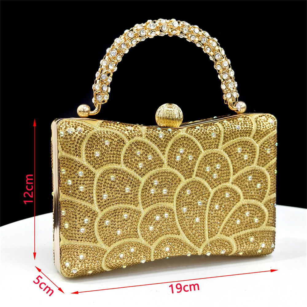 High Quality African Pointed Toe Sandals Shoes And Bag Set New Italian Rhinestone Women Pumps Shoes And Bags Set For Wedding view 6