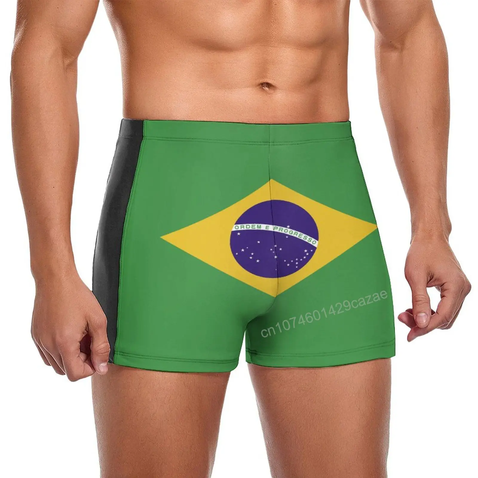 Swimming Trunks Brazil Flag Quick Dry Shorts For Men Swim Beach Short Summer Gift