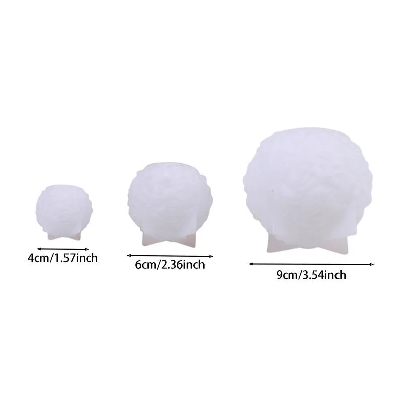 3D Rose Ball Candle Resin Silicone Mold Valentine\'s Day Casting Mold, Creative Elegant Flower Candle Holder Suitable For DIY Can
